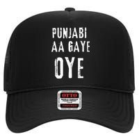 Punjabi Aa Gaye Oye Tonight Diljit Dosanjh High Crown Mesh Back Trucker Hat