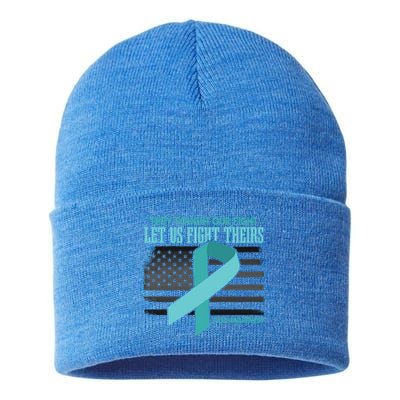 Ptsd Awareness Gift Sustainable Knit Beanie