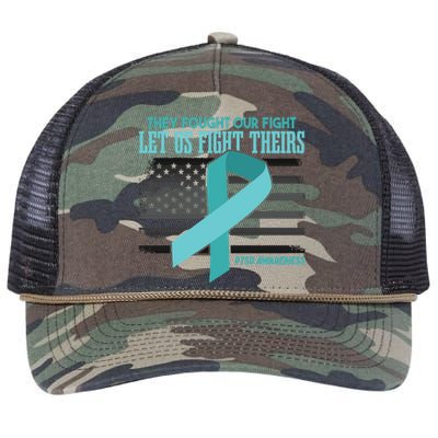 Ptsd Awareness Gift Retro Rope Trucker Hat Cap