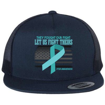 Ptsd Awareness Gift Flat Bill Trucker Hat