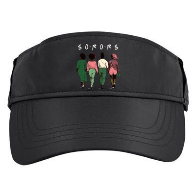 Pink And Green Aka Sorors Adult Drive Performance Visor