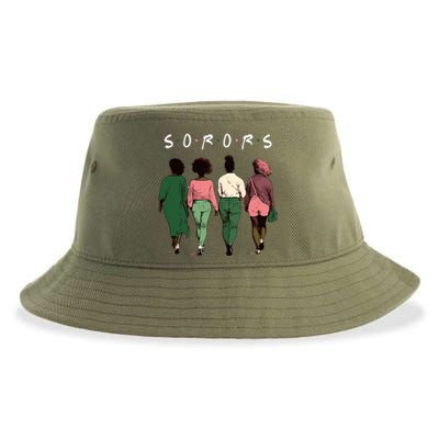 Pink And Green Aka Sorors Sustainable Bucket Hat