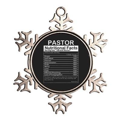 Pastor Appreciation Gift Cool Preacher Metallic Star Ornament