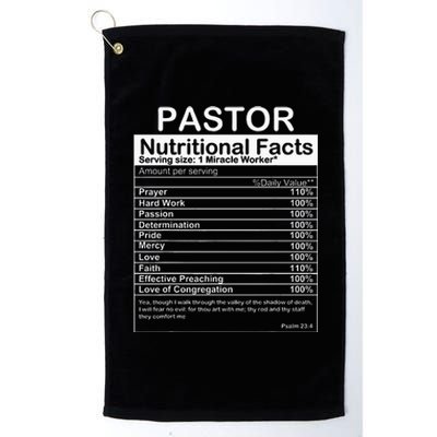 Pastor Appreciation Gift Cool Preacher Platinum Collection Golf Towel