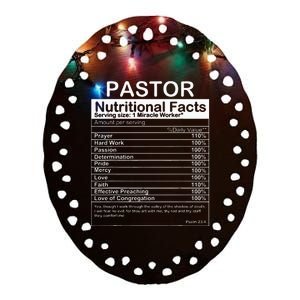 Pastor Appreciation Gift Cool Preacher Ceramic Oval Ornament