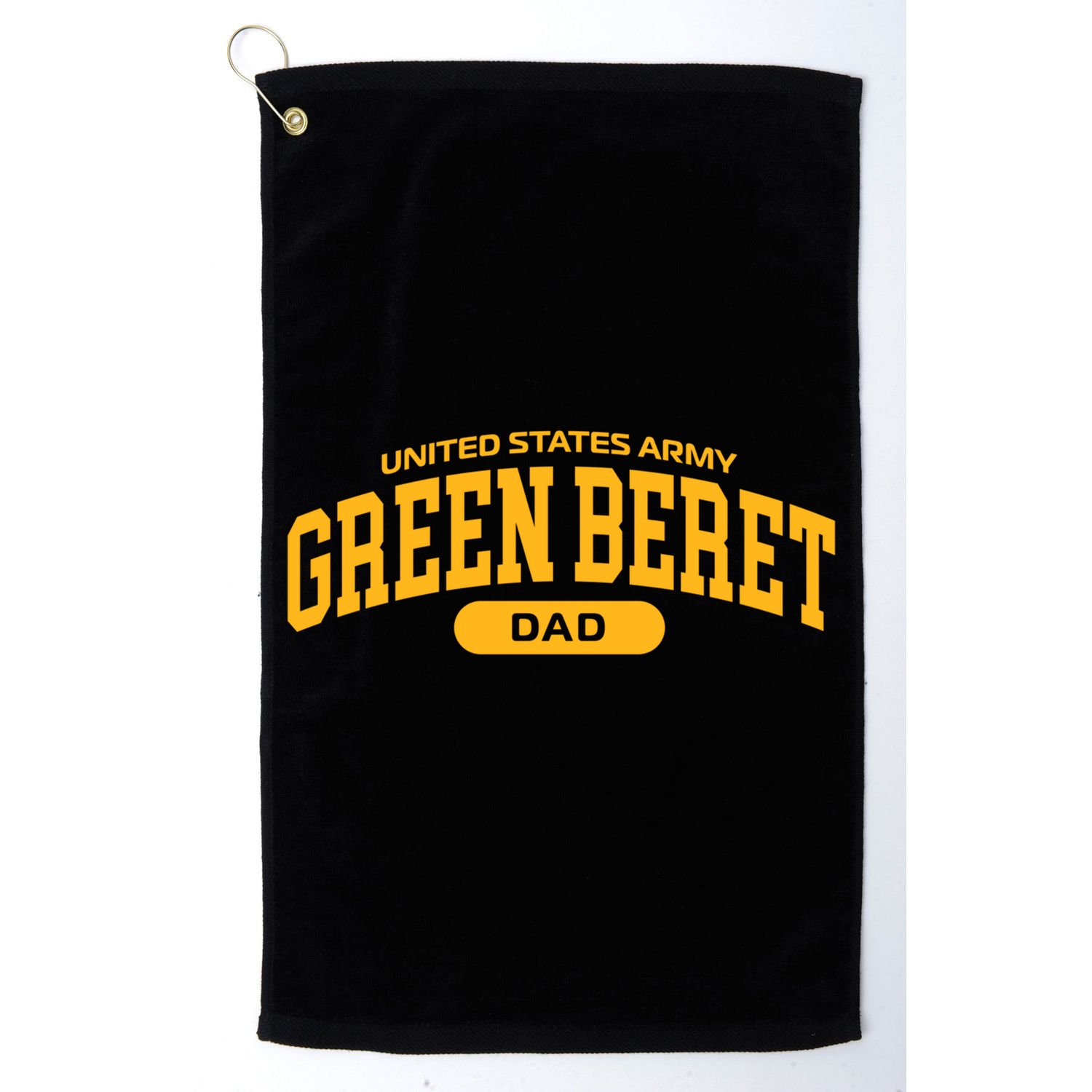 Proud Army Green Beret Dad Meaningful Gift Golf Towel
