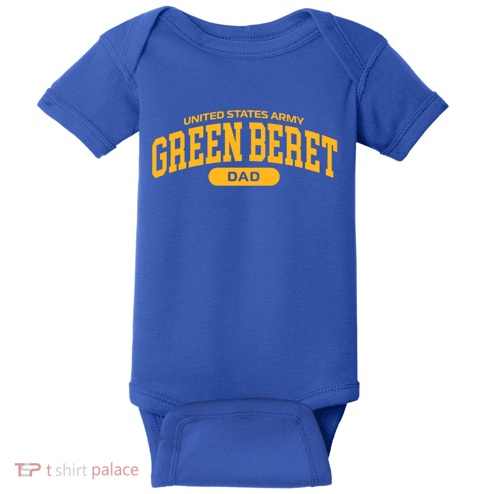 Proud Army Green Beret Dad Meaningful Gift Baby Bodysuit