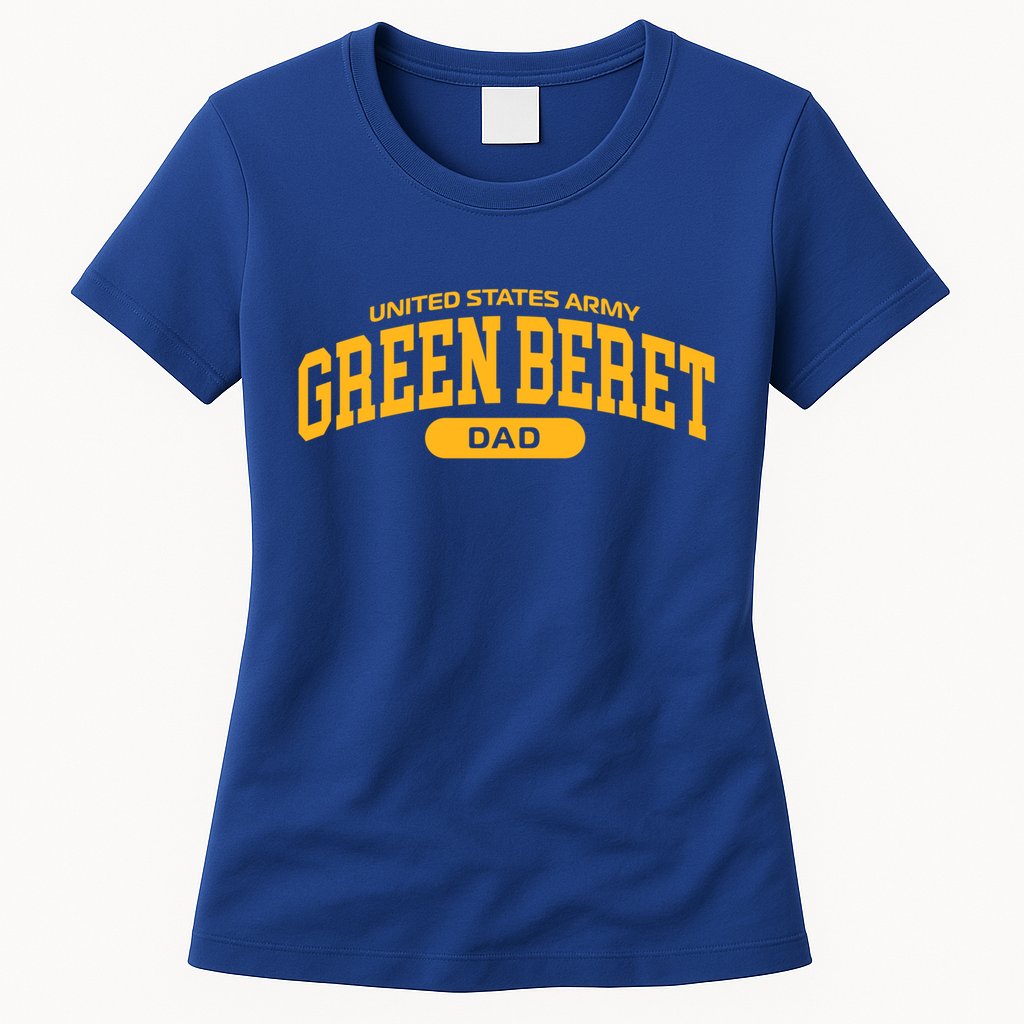 Proud Army Green Beret Dad Meaningful Gift Womens T-Shirt