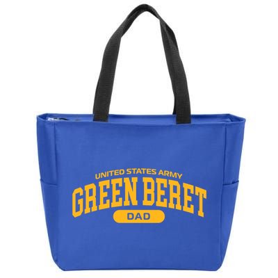 Proud Army Green Beret Dad Meaningful Gift Zip Tote Bag