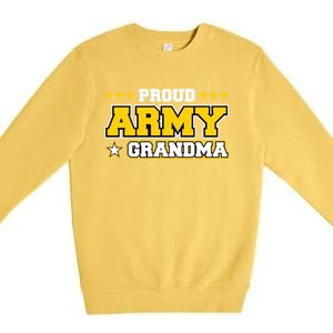 Proud Army Grandma Gift Us Military Grandma Family Premium Crewneck Sweatshirt