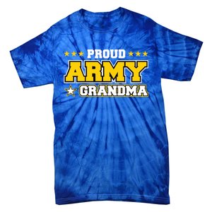 Proud Army Grandma Gift Us Military Grandma Family Tie-Dye T-Shirt