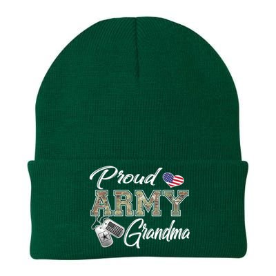 Proud Army Grandma Shirt Military Pride Knit Cap Winter Beanie