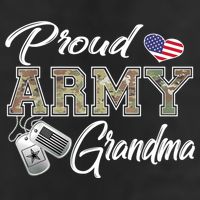 Proud Army Grandma Shirt Military Pride 7 Panel Mesh Trucker Snapback Hat