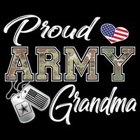 Proud Army Grandma Shirt Military Pride Doggie Tank