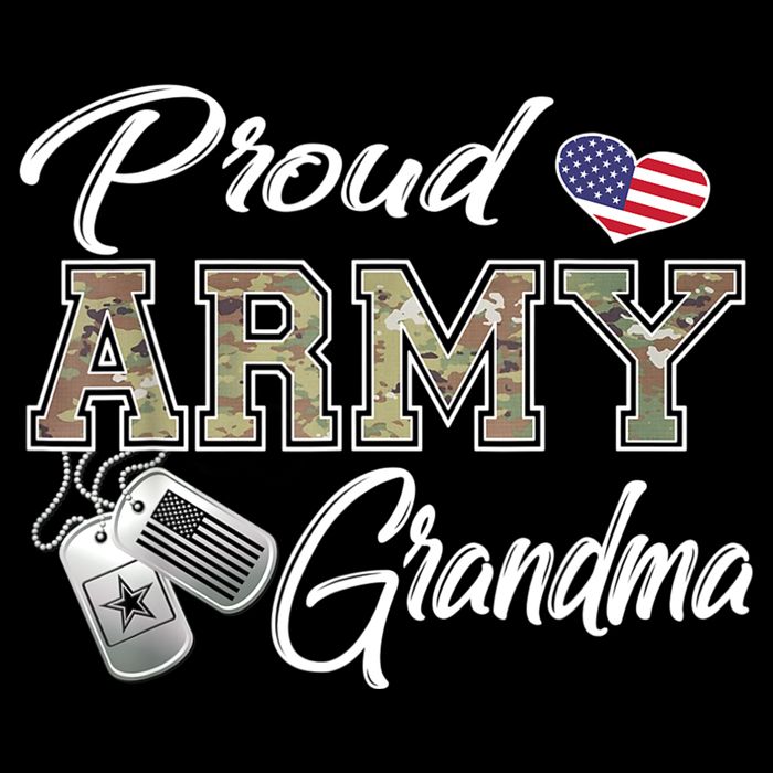 Proud Army Grandma Shirt Military Pride Doggie Tank