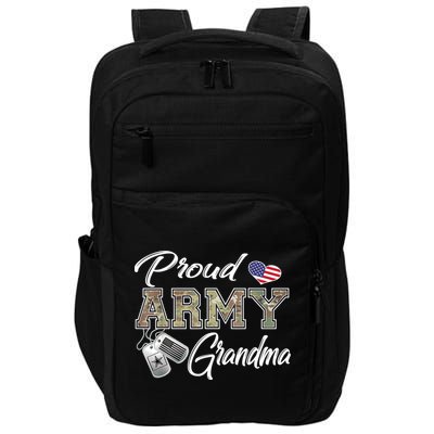 Proud Army Grandma Shirt Military Pride Impact Tech Backpack