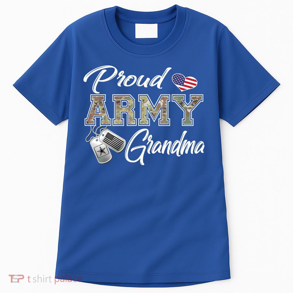 Proud Army Grandma Shirt Military Pride Tall T-Shirt