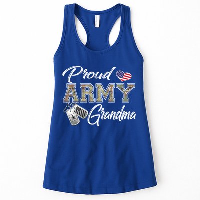 Proud Army Grandma Shirt Military Pride Womens Tank Top