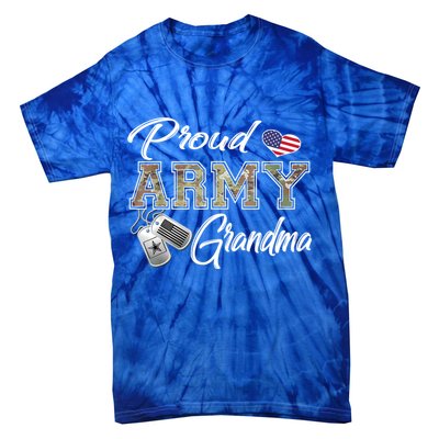 Proud Army Grandma Shirt Military Pride Tie-Dye T-Shirt