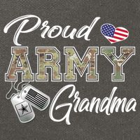 Proud Army Grandma Shirt Military Pride Cotton Canvas Backpack