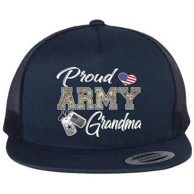 Proud Army Grandma Shirt Military Pride Flat Bill Trucker Hat