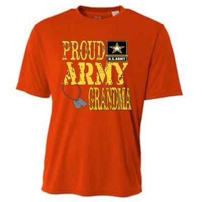 Proud Army Grandma Gift Military Pride Sweater Gift Cooling Performance Crew T-Shirt