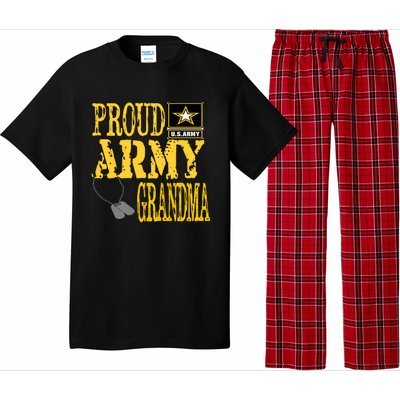 Proud Army Grandma Gift Military Pride Sweater Gift Pajama Set