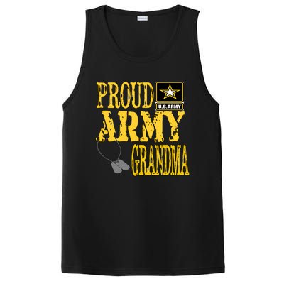 Proud Army Grandma Gift Military Pride Sweater Gift PosiCharge Competitor Tank