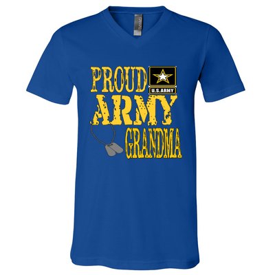 Proud Army Grandma Gift Military Pride Sweater Gift V-Neck T-Shirt