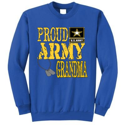 Proud Army Grandma Gift Military Pride Sweater Gift Tall Sweatshirt