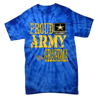 Proud Army Grandma Gift Military Pride Sweater Gift Tie-Dye T-Shirt