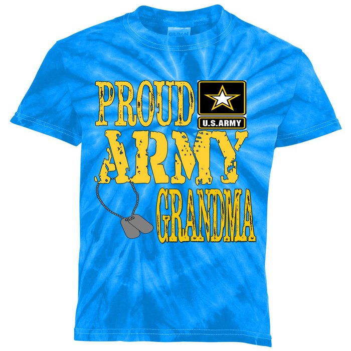 Proud Army Grandma Gift Military Pride Sweater Gift Kids Tie-Dye T-Shirt