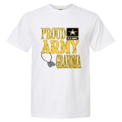 Proud Army Grandma Gift Military Pride Sweater Gift Garment-Dyed Heavyweight T-Shirt