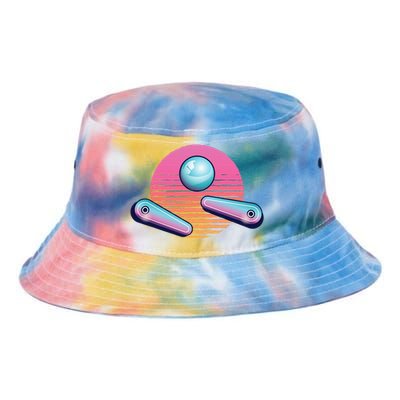 Pinball Arcade Game Machine 80s Retro Gamer Vintage Gaming Tie Dye Newport Bucket Hat