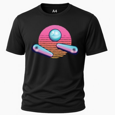Pinball Arcade Game Machine 80s Retro Gamer Vintage Gaming Performance Shirt