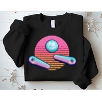 Pinball Arcade Game Machine 80s Retro Gamer Vintage Gaming Sweatshirt