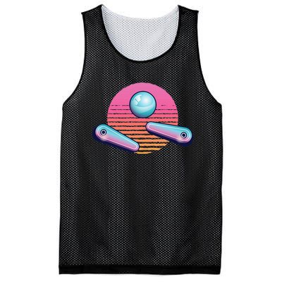 Pinball Arcade Game Machine 80s Retro Gamer Vintage Gaming Mesh Reversible Basketball Jersey Tank