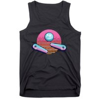 Pinball Arcade Game Machine 80s Retro Gamer Vintage Gaming Tank Top