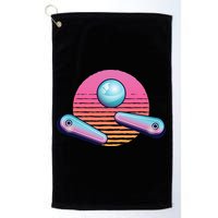 Pinball Arcade Game Machine 80s Retro Gamer Vintage Gaming Golf Towel