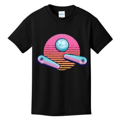 Pinball Arcade Game Machine 80s Retro Gamer Vintage Gaming Kids T-Shirt