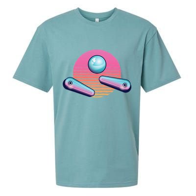 Pinball Arcade Game Machine 80s Retro Gamer Vintage Gaming Sueded Cloud Jersey T-Shirt