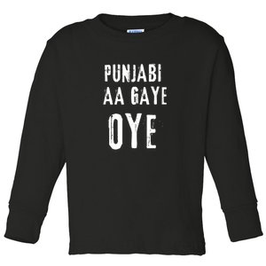 Punjabi Aa Gaye Oye Tonight Diljit Dosanjh Toddler Long Sleeve Shirt