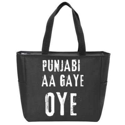 Punjabi Aa Gaye Oye Tonight Diljit Dosanjh Zip Tote Bag