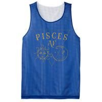 Pisces Af / Golden Sun And Moon Pisces Birthday Astrology Great Gift Mesh Reversible Basketball Jersey Tank