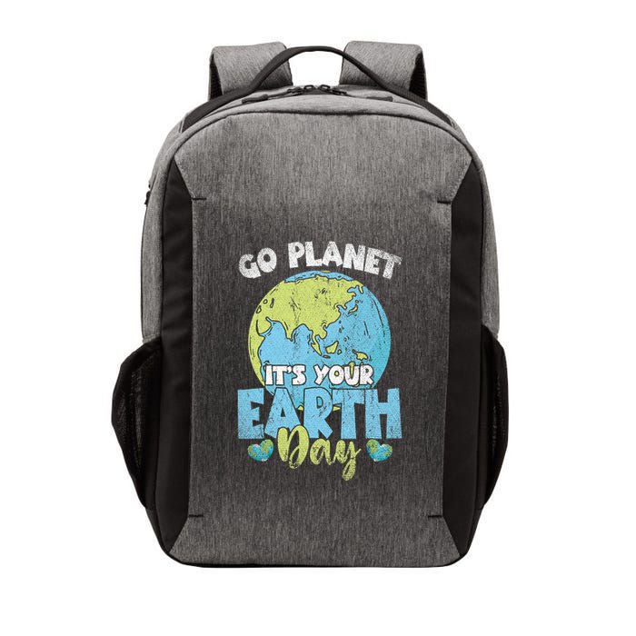 Planet Anniversary Go Planet Its Your Earth Day Vector Backpack