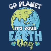 Planet Anniversary Go Planet Its Your Earth Day Drawstring Bag