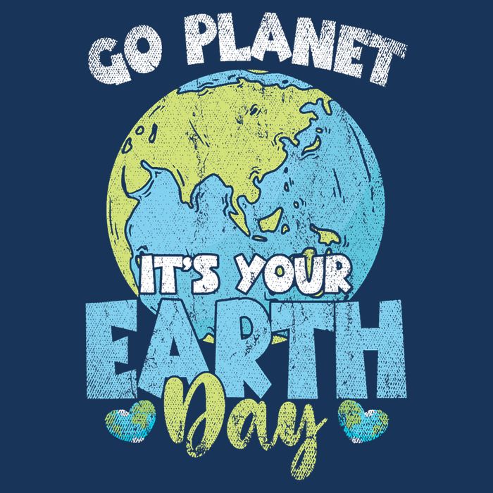 Planet Anniversary Go Planet Its Your Earth Day Drawstring Bag