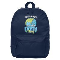 Planet Anniversary Go Planet Its Your Earth Day 16 in Basic Backpack