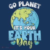 Planet Anniversary Go Planet Its Your Earth Day Pom Pom 12in Knit Beanie