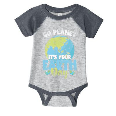 Planet Anniversary Go Planet Its Your Earth Day Infant Baby Jersey Bodysuit